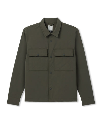 Lawson Tech Shirt Jacket Oregano | Vuori Clothing