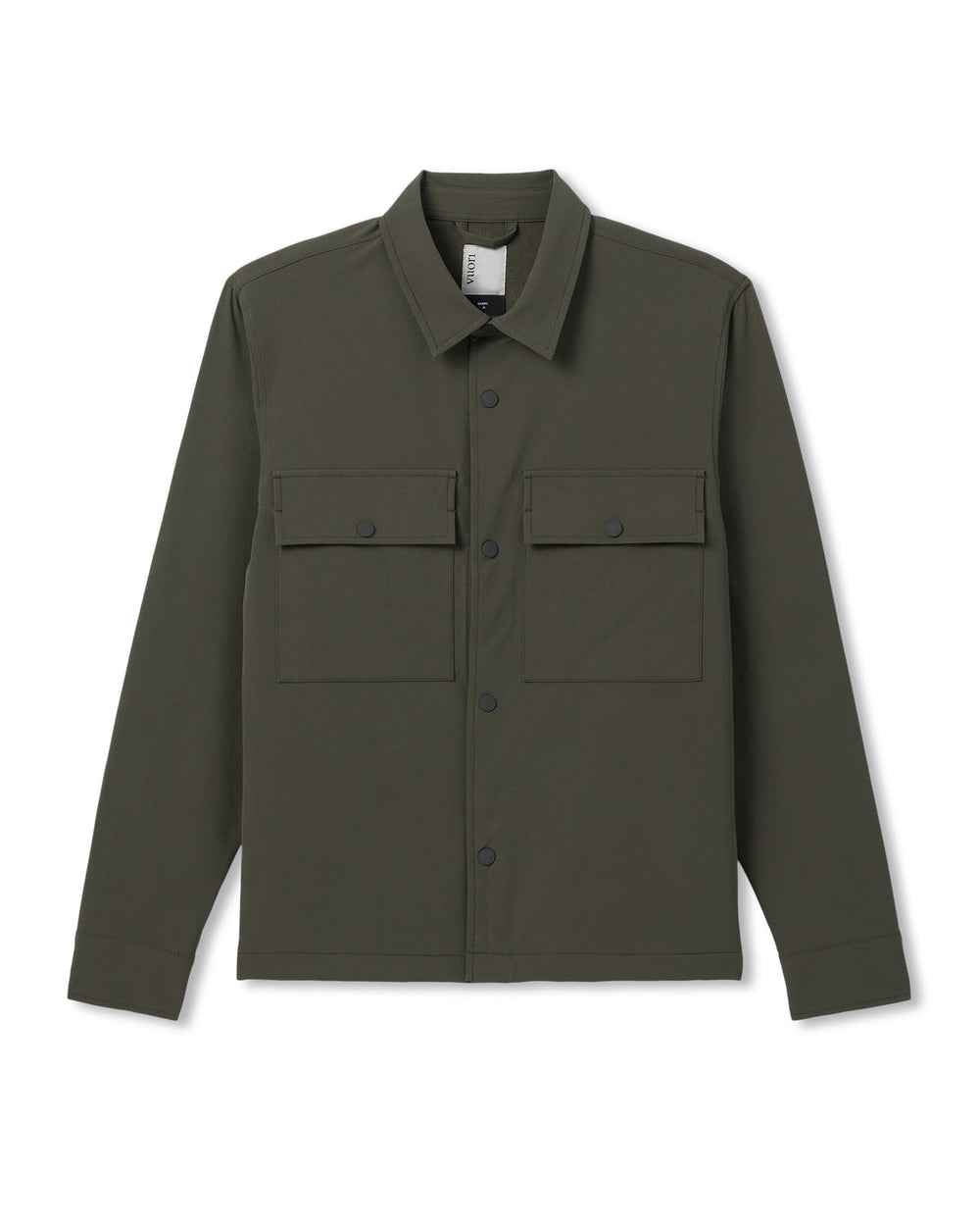 Lawson Tech Shirt Jacket Oregano | Vuori Clothing