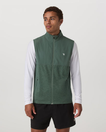 Sunday Element Vest Men's Agate Green Heather Vest | Vuori Discount