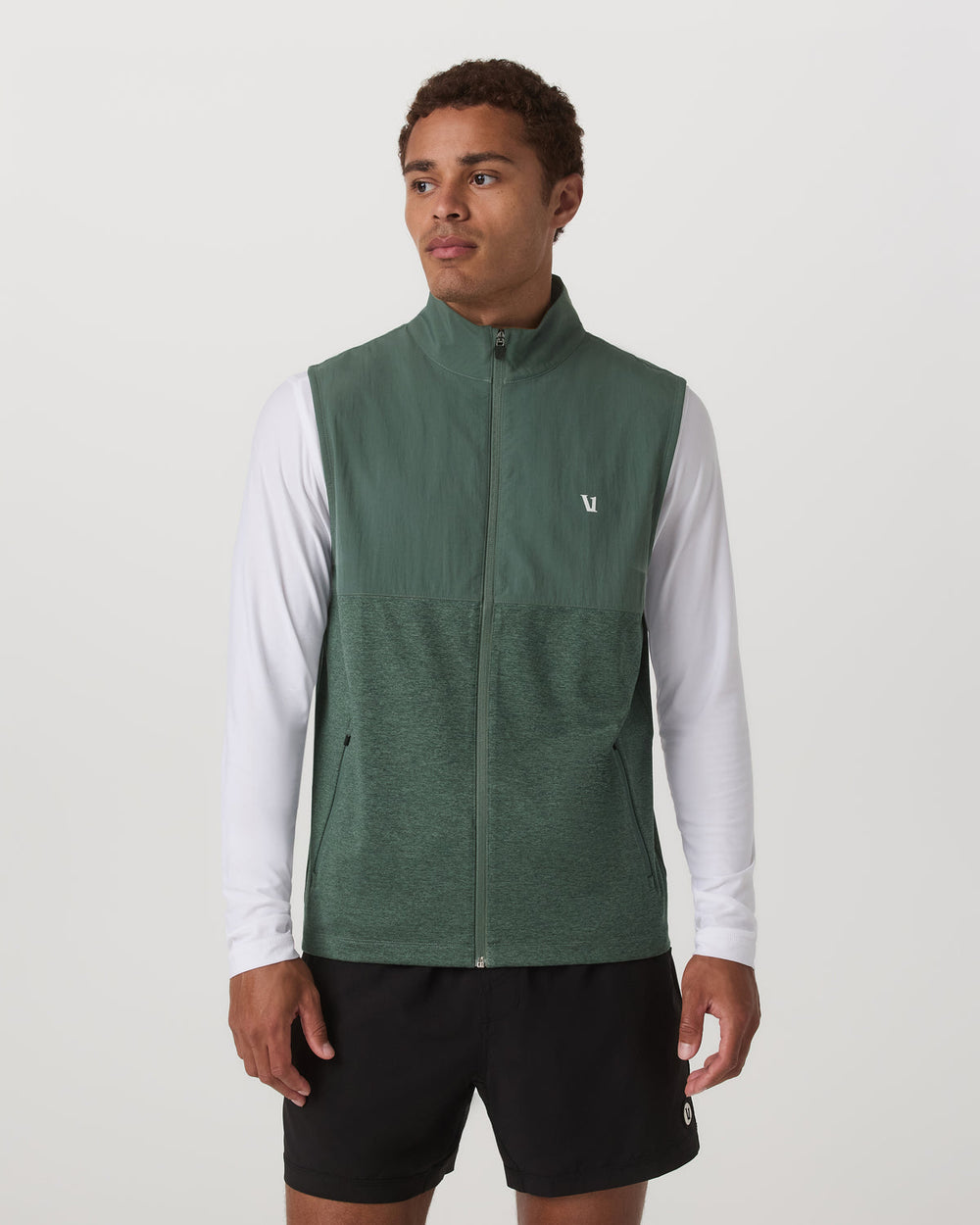 Sunday Element Vest Men's Agate Green Heather Vest | Vuori Discount