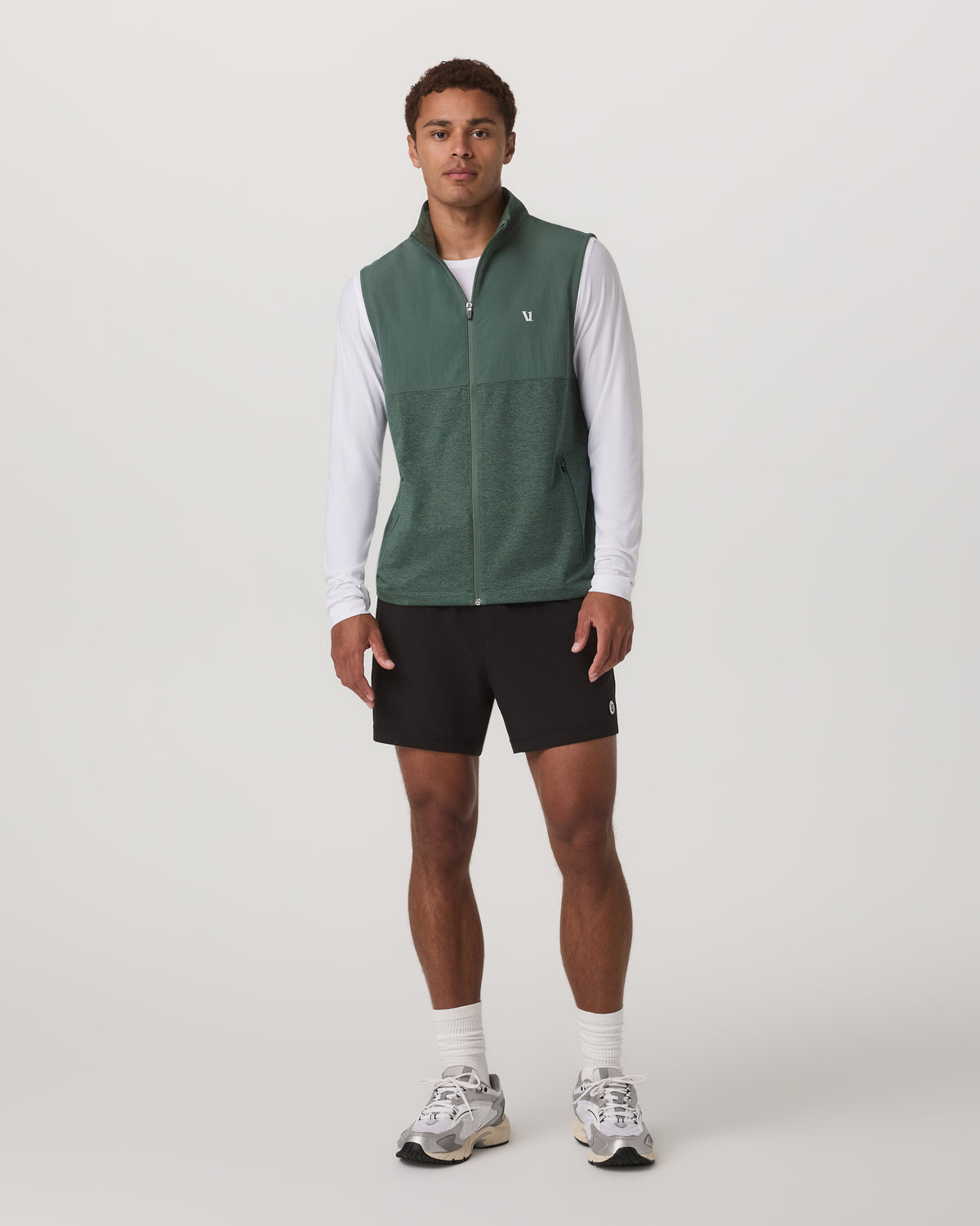 Sunday Element Vest Men's Agate Green Heather Vest | Vuori Discount