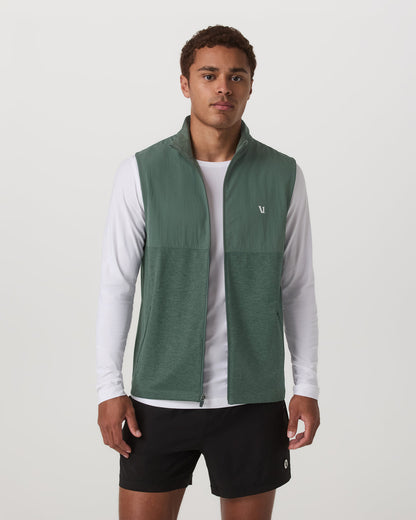Sunday Element Vest Men's Agate Green Heather Vest | Vuori Discount