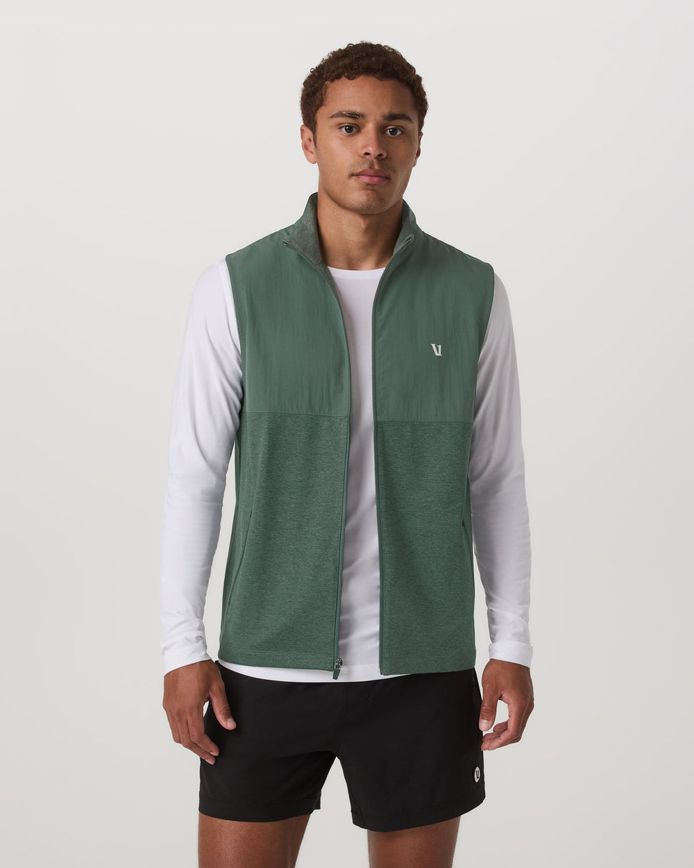 Sunday Element Vest Men's Agate Green Heather Vest | Vuori Discount