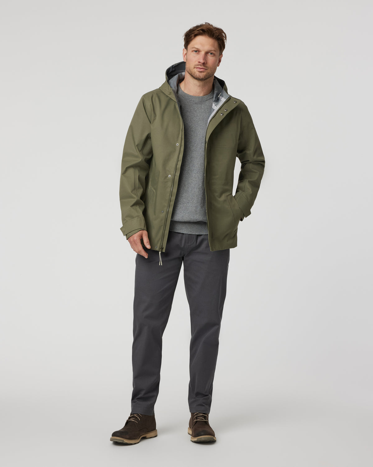 Tuuli Rain Jacket Men's Dark Metal Waterproof Jacket | Vuori On sale