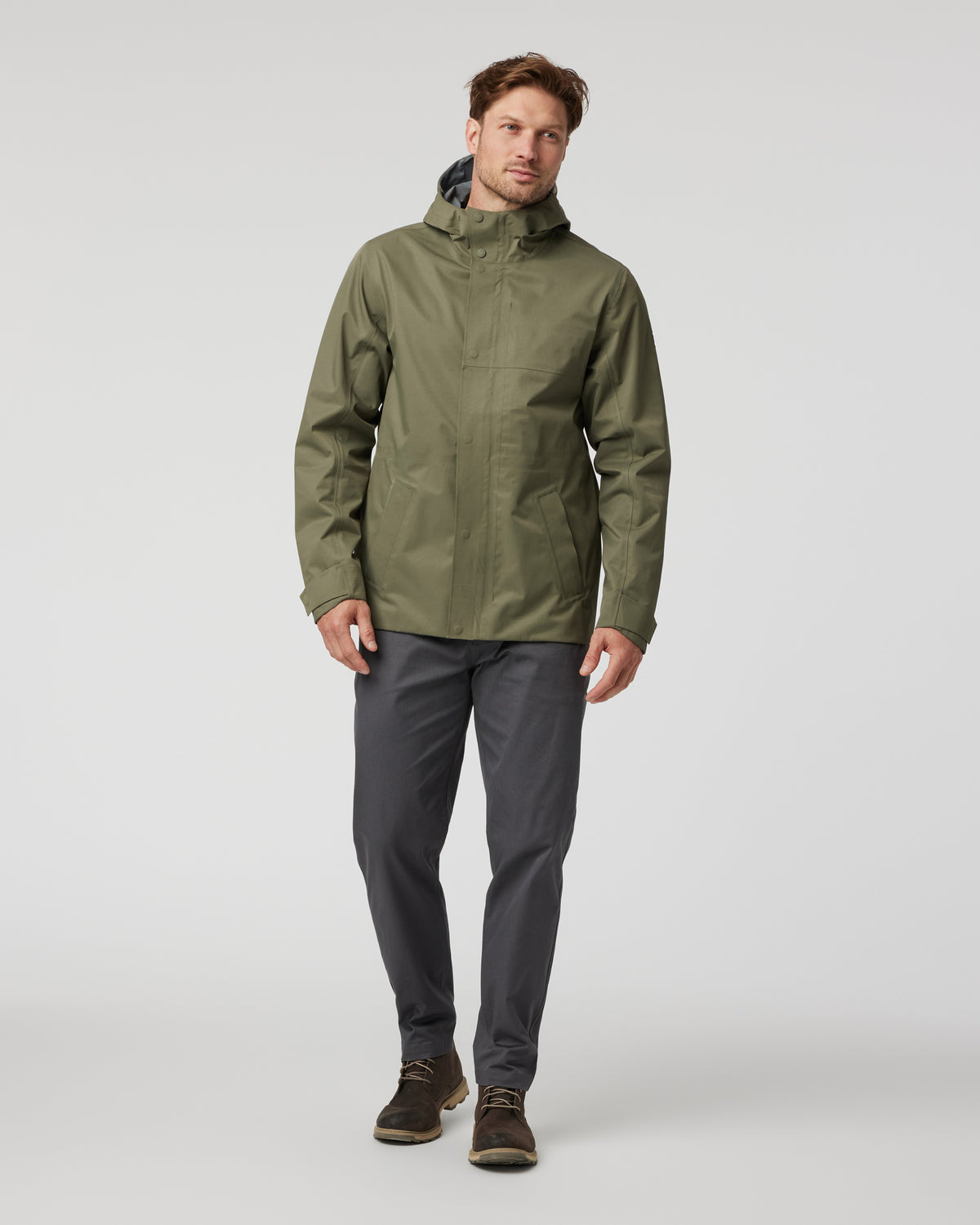 Tuuli Rain Jacket Men's Dark Metal Waterproof Jacket | Vuori On sale