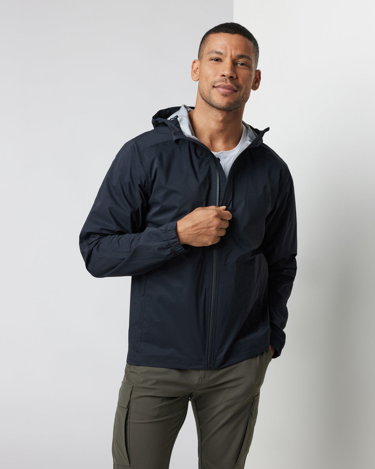 Rainstorm Packable Jacket Men's Black Rain Jacket | Vuori For sale