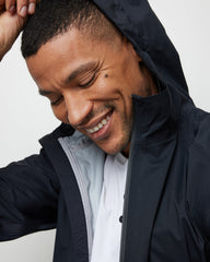 Rainstorm Packable Jacket Men's Black Rain Jacket | Vuori For sale