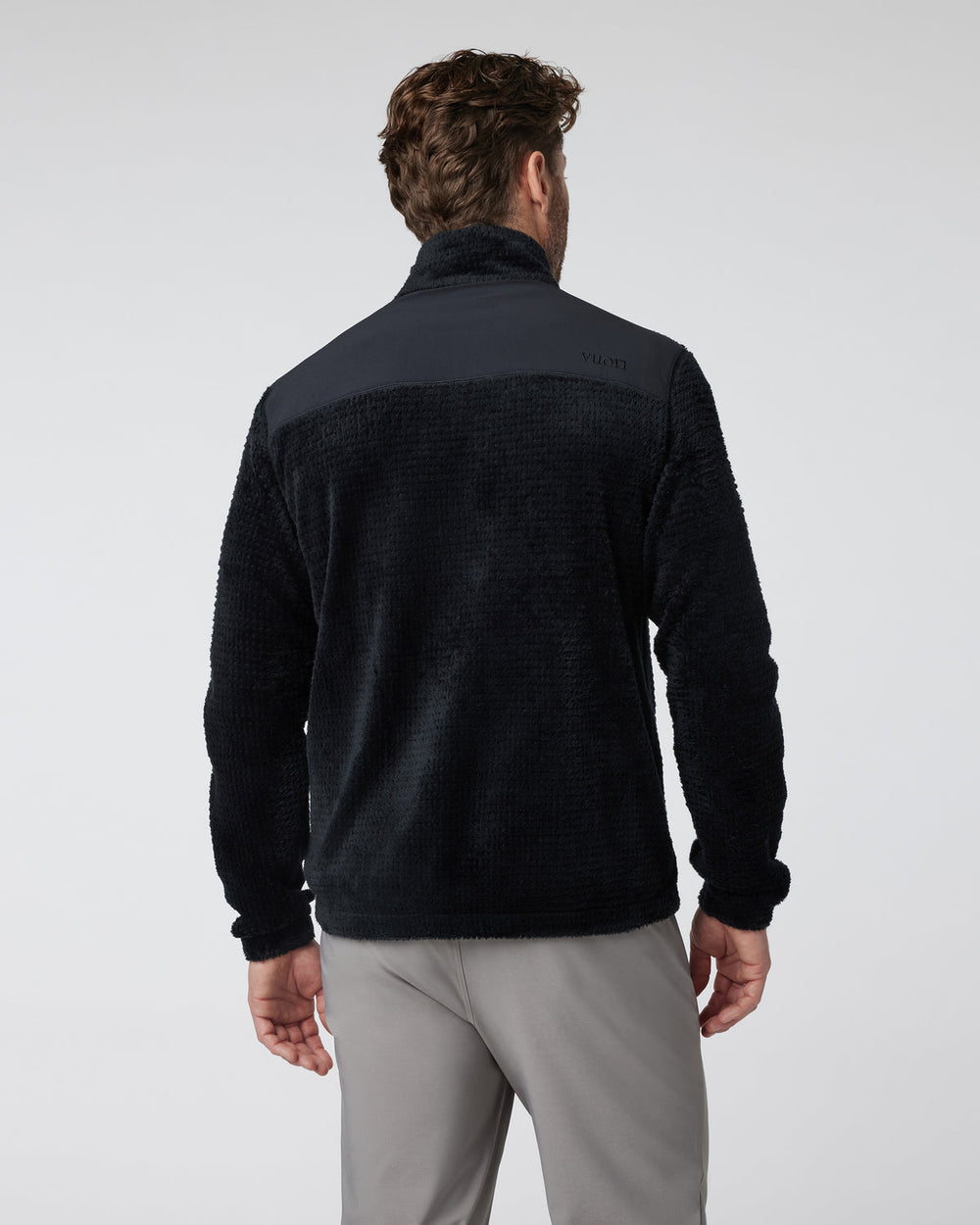 Fairfield Full Zip Jacket Men's Black Fleece Jacket | Vuori Clothing