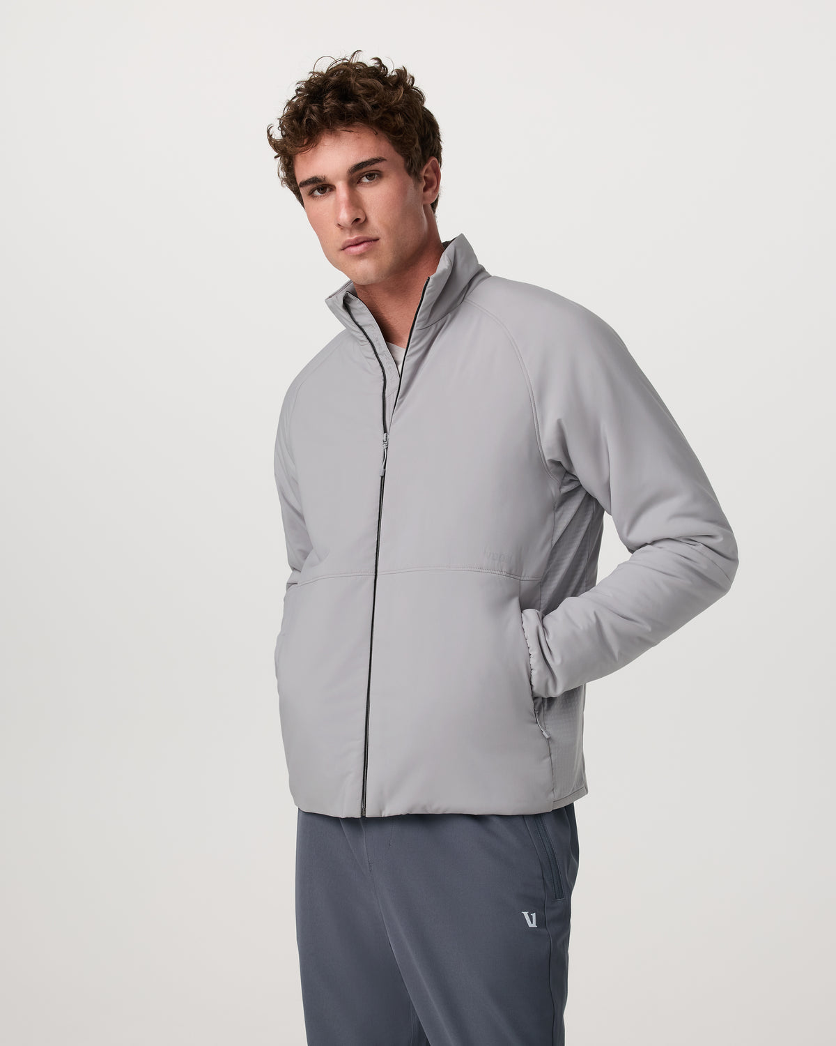 Malin Hybrid Jacket Men's Classic Fit Sea Fog Jacket | Vuori Sale
