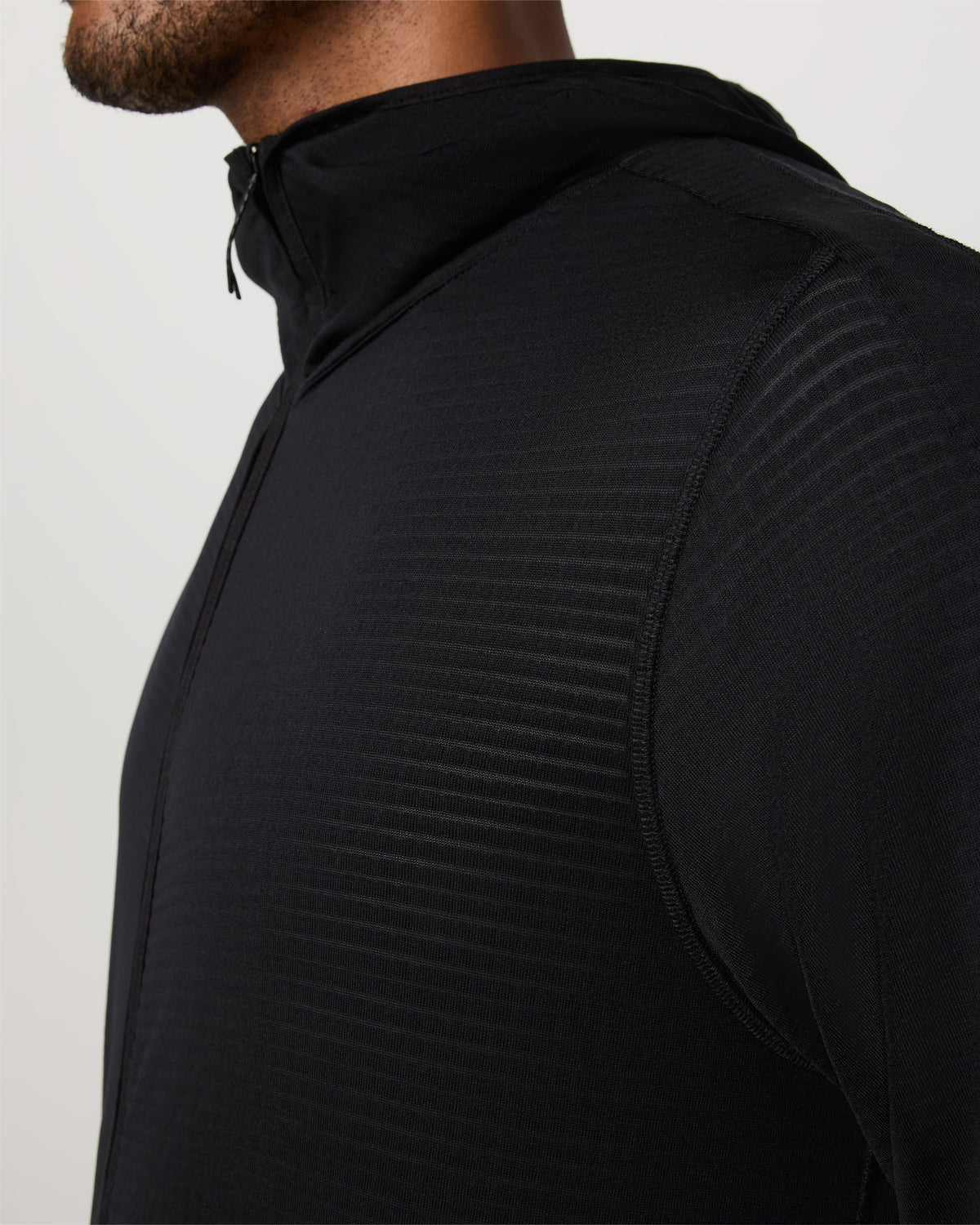 Powergrid Full Zip Jacket 2.0 Men's Black Fleece Jacket | Vuori On sale