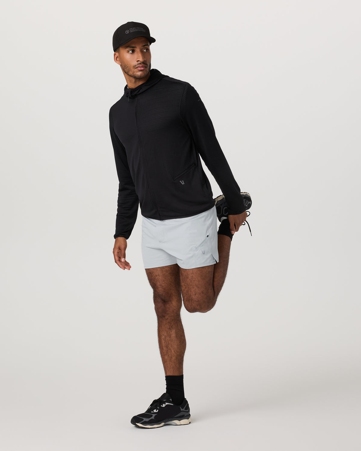 Powergrid Full Zip Jacket 2.0 Men's Black Fleece Jacket | Vuori On sale