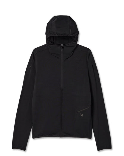 Powergrid Full Zip Jacket 2.0 Men's Black Fleece Jacket | Vuori On sale