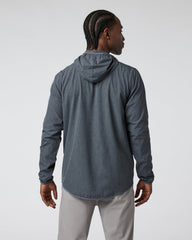 Outdoor Trainer Shell Dark Pewter Linen Texture | Vuori For sale