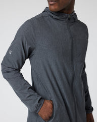Outdoor Trainer Shell Dark Pewter Linen Texture | Vuori For sale
