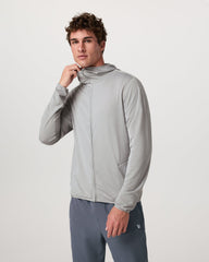 Powergrid Full Zip Jacket 2.0 Men's Sea Fog Fleece Jacket | Vuori Online
