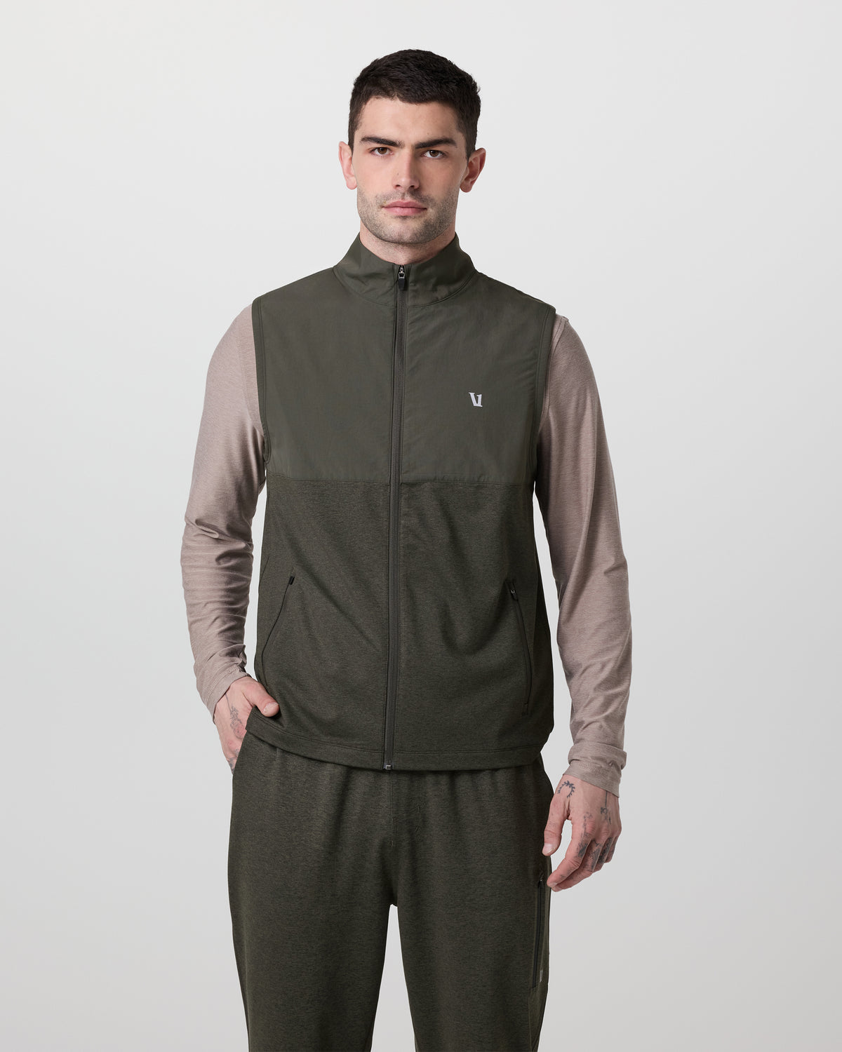 Sunday Element Vest Men's Kale Heather Vest | Vuori Outlet