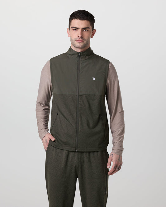 Sunday Element Vest Men's Kale Heather Vest | Vuori Outlet