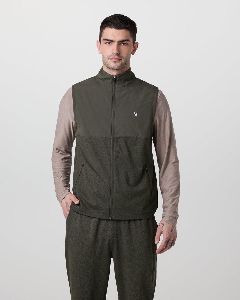 Sunday Element Vest Men's Kale Heather Vest | Vuori Outlet