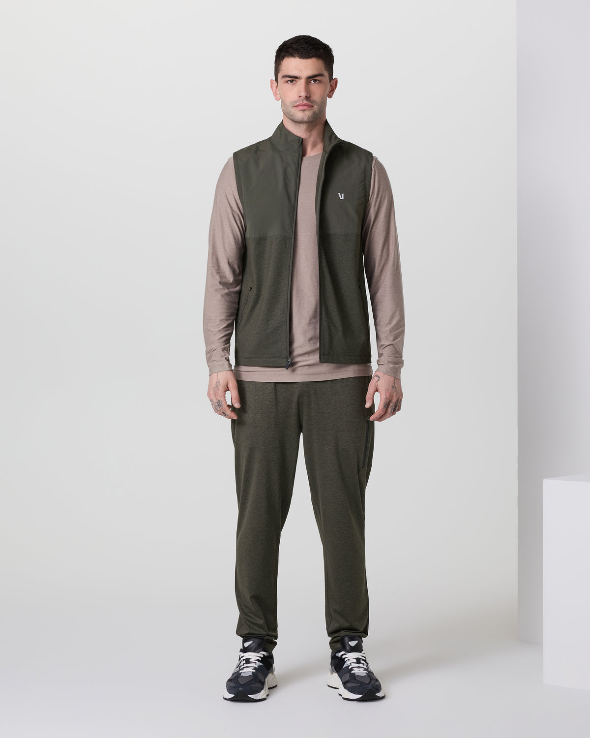 Sunday Element Vest Men's Kale Heather Vest | Vuori Outlet