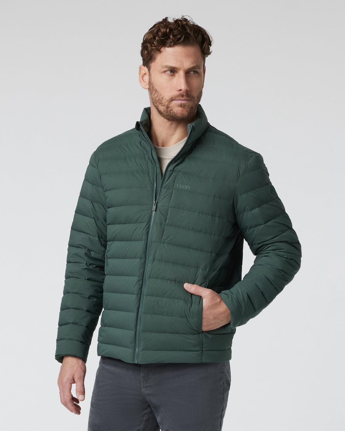 Steadfast Insulated Full Zip Jacket Aspen | Vuori Clothing