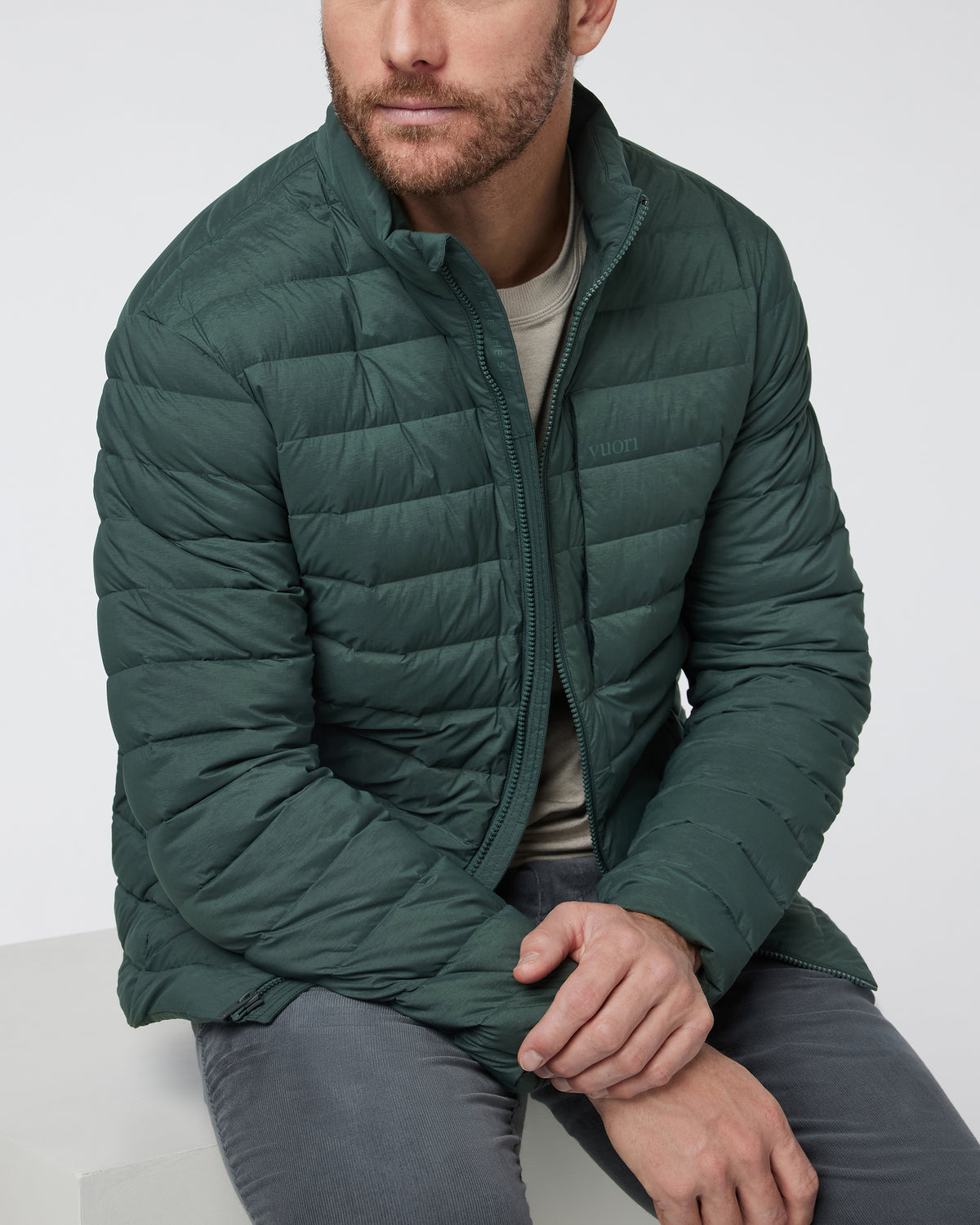 Steadfast Insulated Full Zip Jacket Aspen | Vuori Clothing