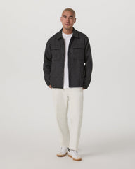 Ridge Natural Shirt Jacket Men's Grey Button-Up Jacket | Vuori Sale