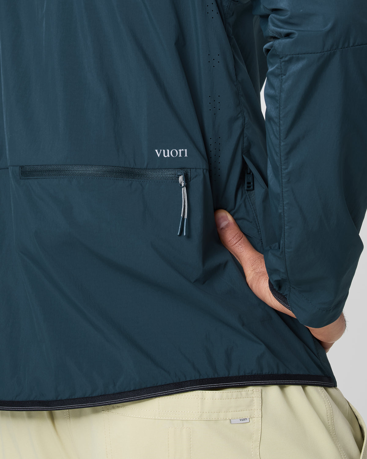 Ronan Packable Jacket Deep Sea French Terry Shirt | Vuori For sale
