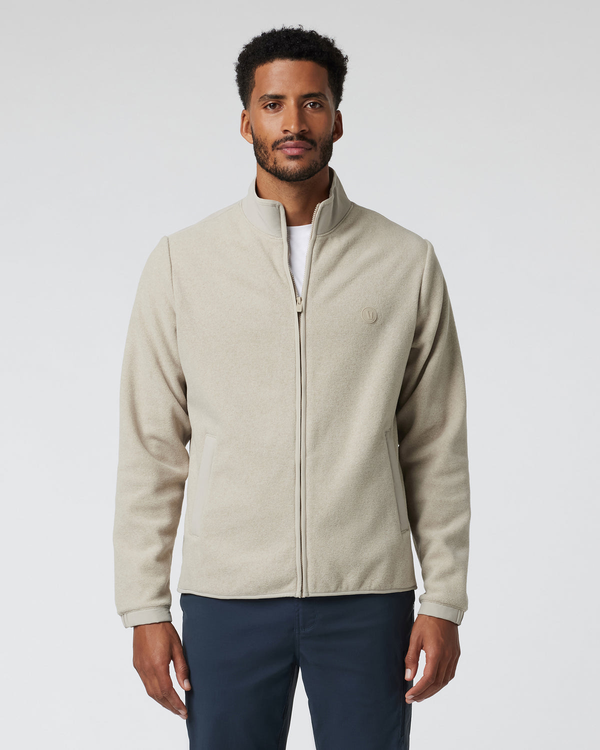 Aspen Full Zip Jacket Toast Fleece Jacket | Vuori Online