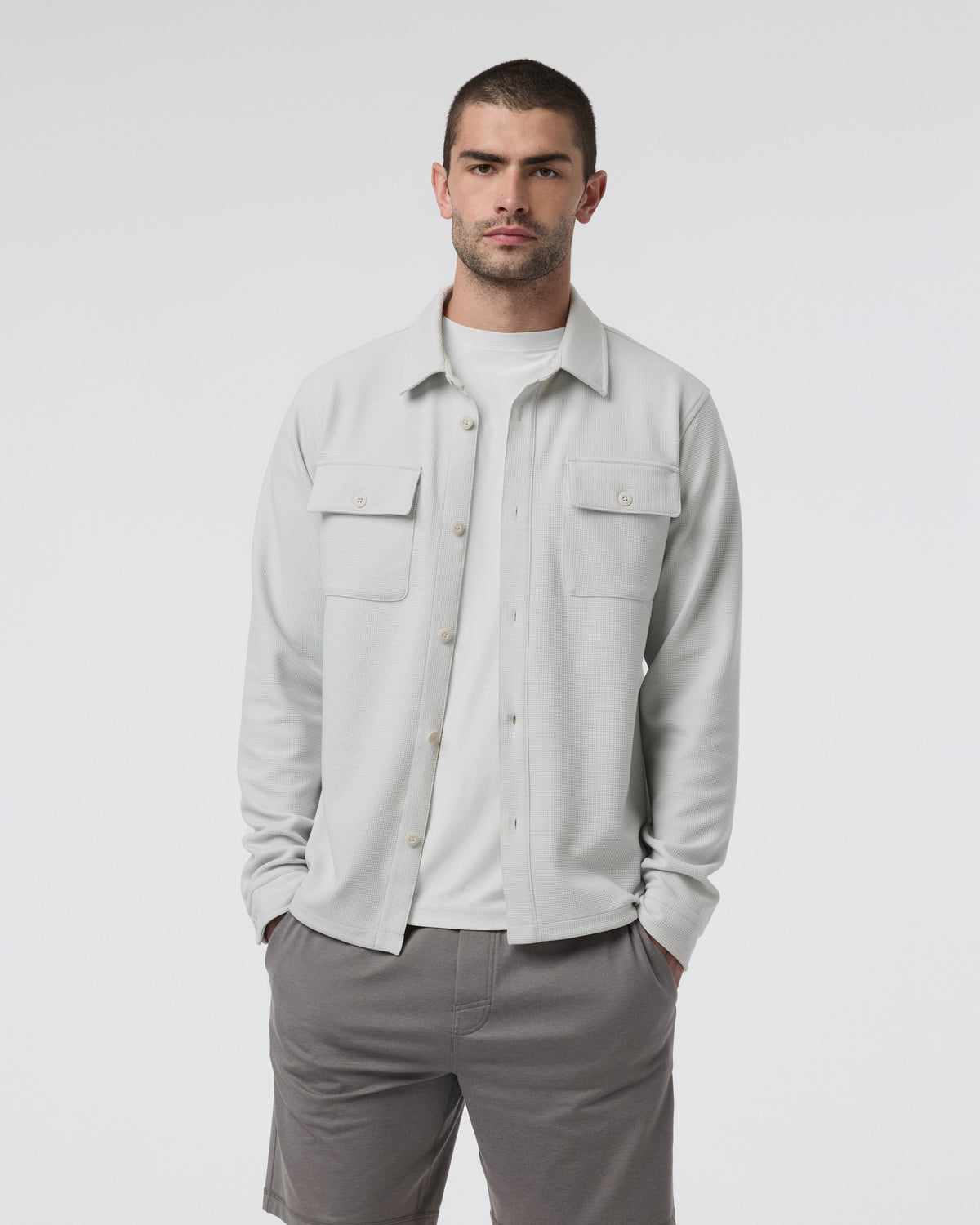 Waffle Shirt Jacket Salt | Vuori Outlet