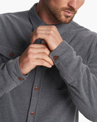 Aspen Shirt Jacket Men's Heather Grey Shirt Jacket | Vuori US