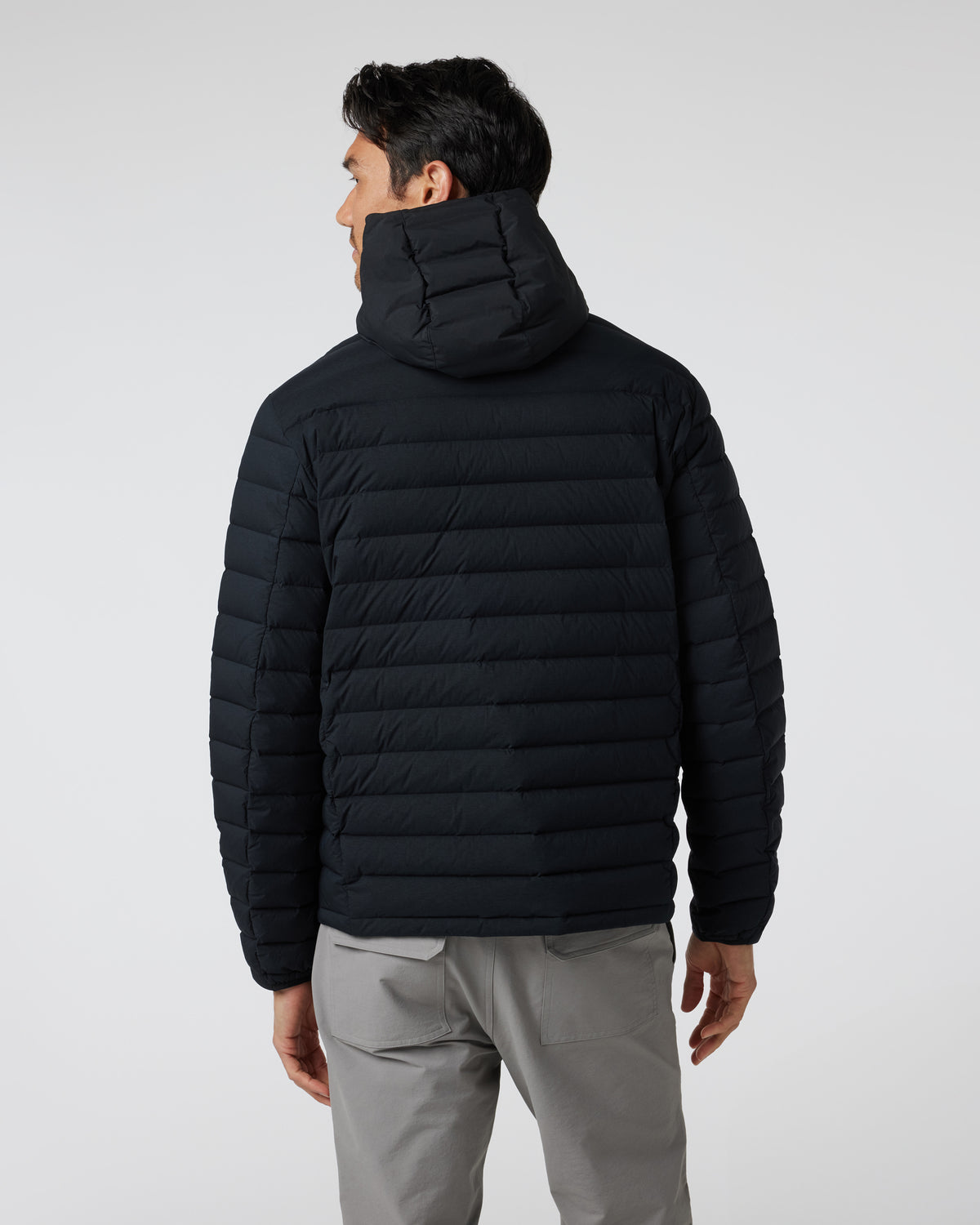 Steadfast Full Zip Hooded Jacket Black | Vuori Clothing