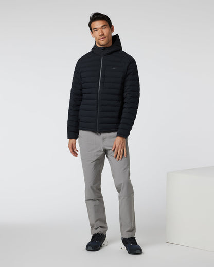 Steadfast Full Zip Hooded Jacket Black | Vuori Clothing
