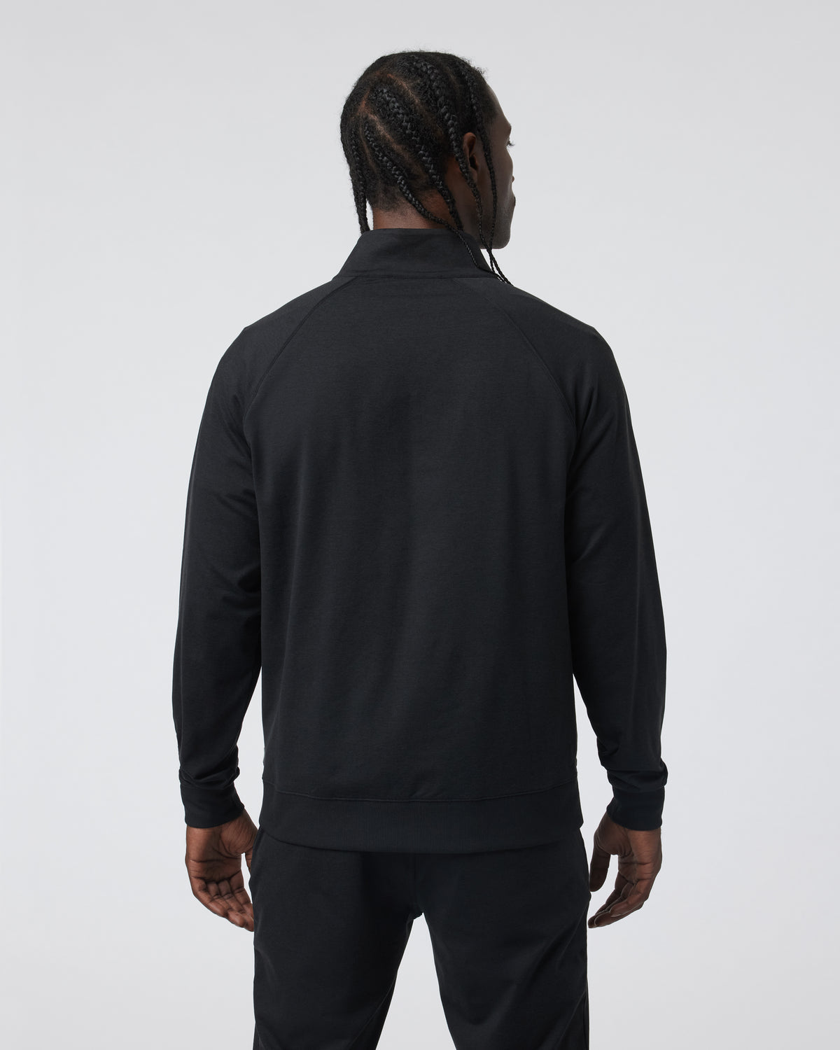 Coronado Novelty Full Zip Men's Black Heather Jacket | Vuori