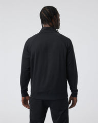 Coronado Novelty Full Zip Men's Black Heather Jacket | Vuori
