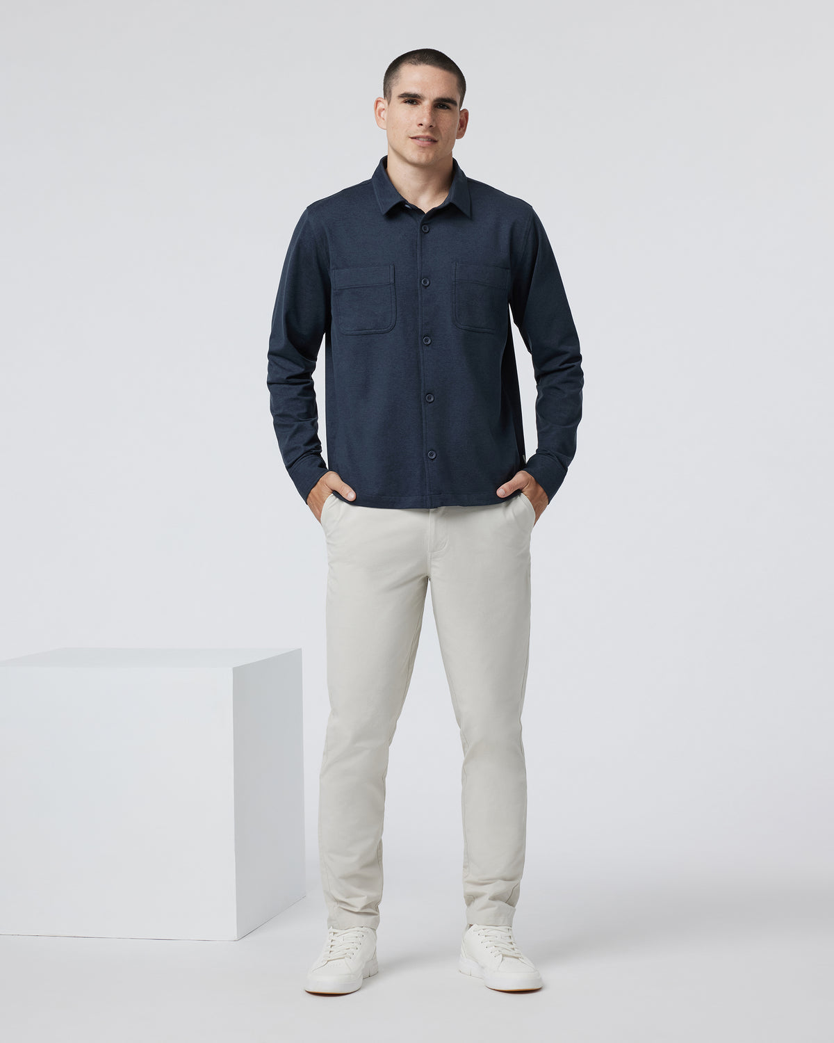 Coronado Shirt Jacket Midnight Heather | Vuori Sale