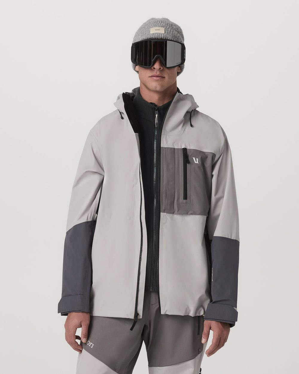Taika Snow Shell Men's Amethyst Grey Ski/Board Jacket | Vuori Online