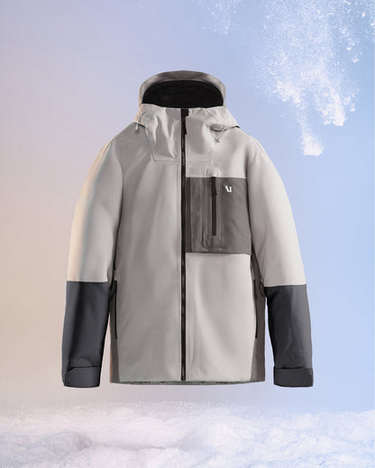 Taika Snow Shell Men's Amethyst Grey Ski/Board Jacket | Vuori Online