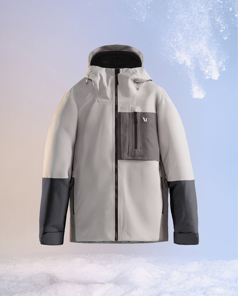 Taika Snow Shell Men's Amethyst Grey Ski/Board Jacket | Vuori Online