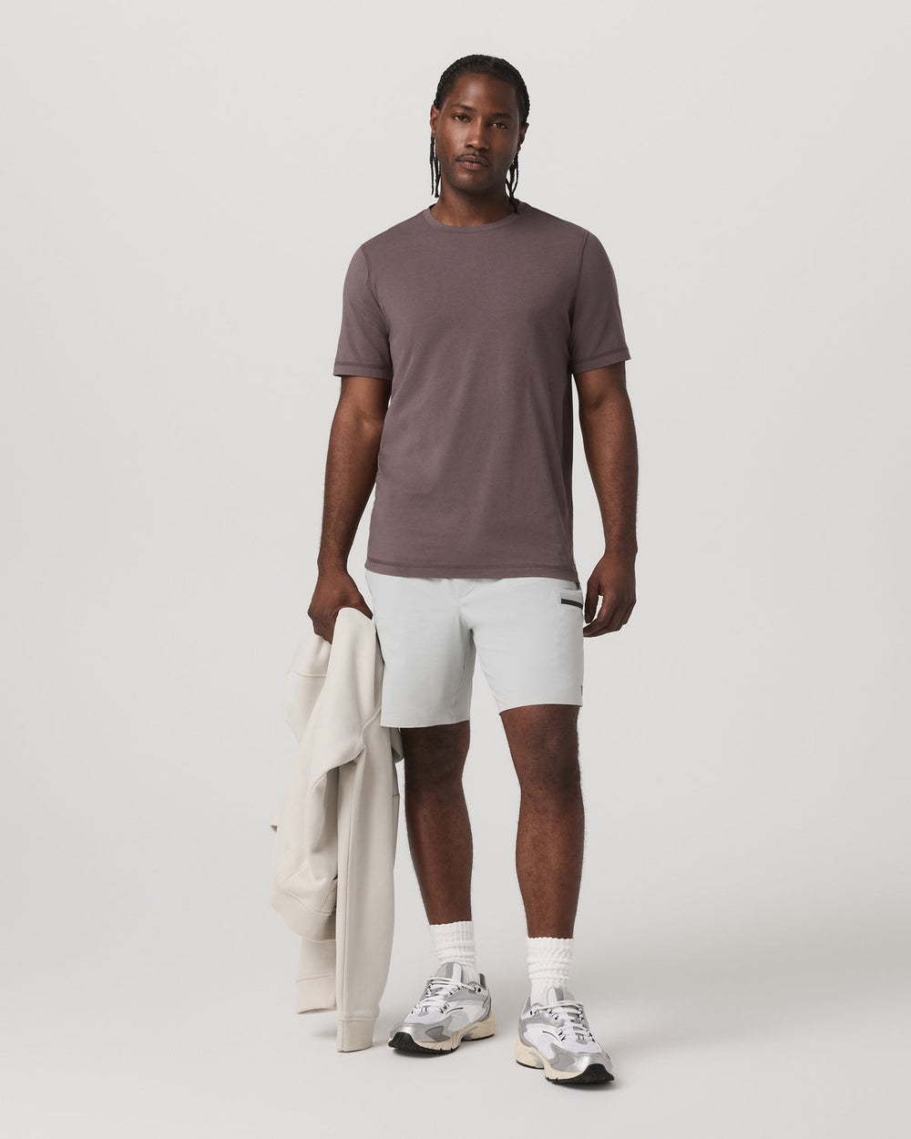 Tuvalu Tee Men's Cotton Short Sleeve T-Shirt in Timber | Vuori