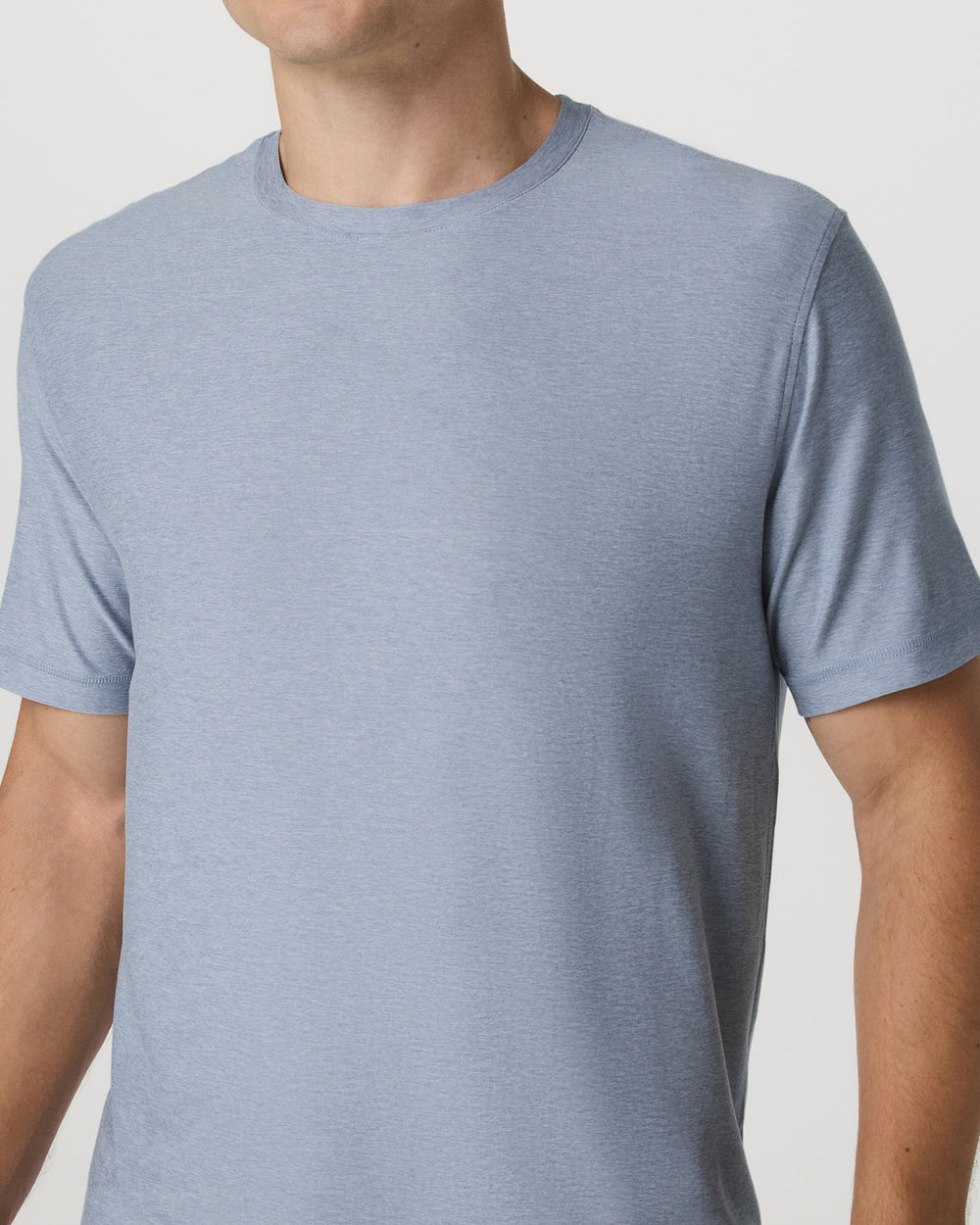 Strato Tech Tee Men's Blue Dusk Heather T-Shirt | Vuori Discount
