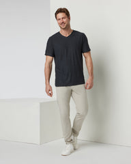 Strato Tech V-Neck Charcoal V-Neck Workout Shirt | Vuori On sale