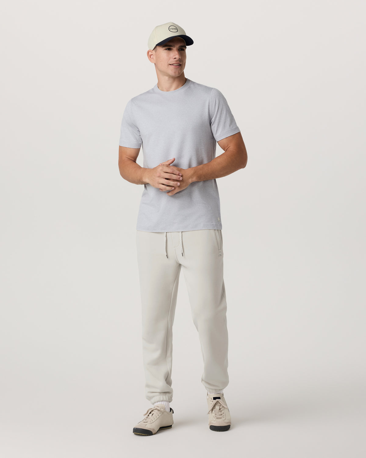 Short Sleeve Ponto Performance Tee Platinum Heather | Vuori For sale
