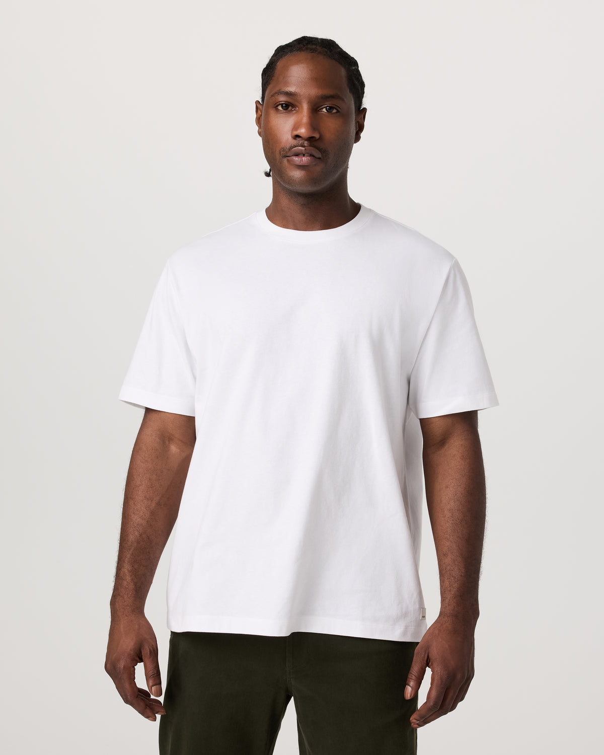 Short Sleeve Heavyweight Cotton Tee Men's White T-Shirt | Vuori Online