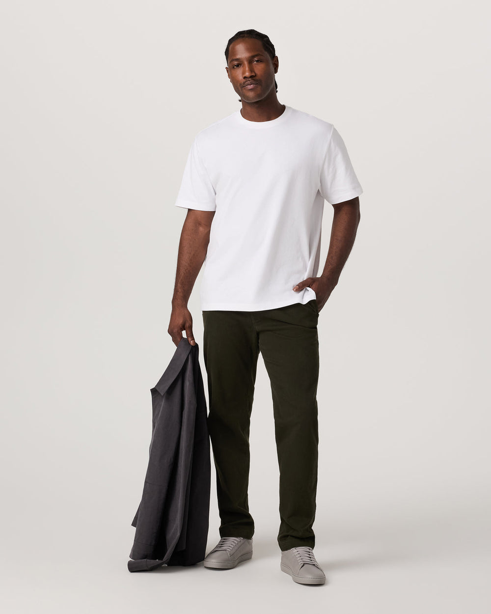 Short Sleeve Heavyweight Cotton Tee Men's White T-Shirt | Vuori Online