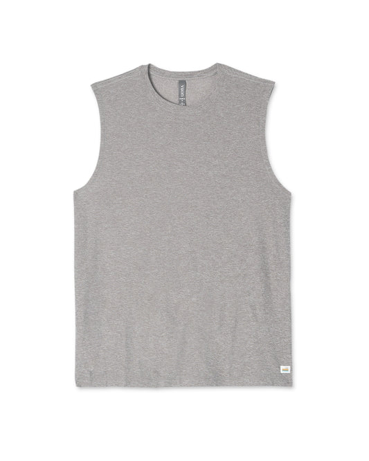 Strato Muscle Tee Men's Heather Grey Muscle Tank | Vuori Outlet