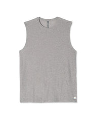Strato Muscle Tee Men's Heather Grey Muscle Tank | Vuori Outlet
