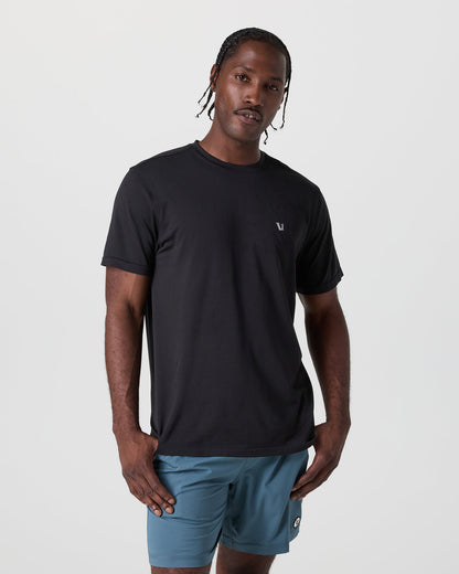 Short Sleeve Clearview Seamless Tee Black | Vuori US