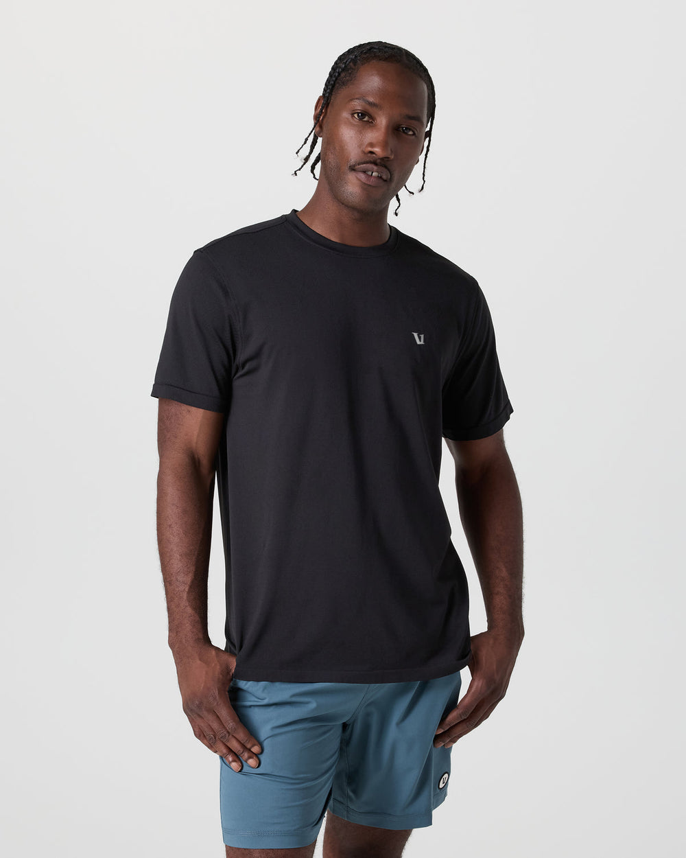 Short Sleeve Clearview Seamless Tee Black | Vuori US