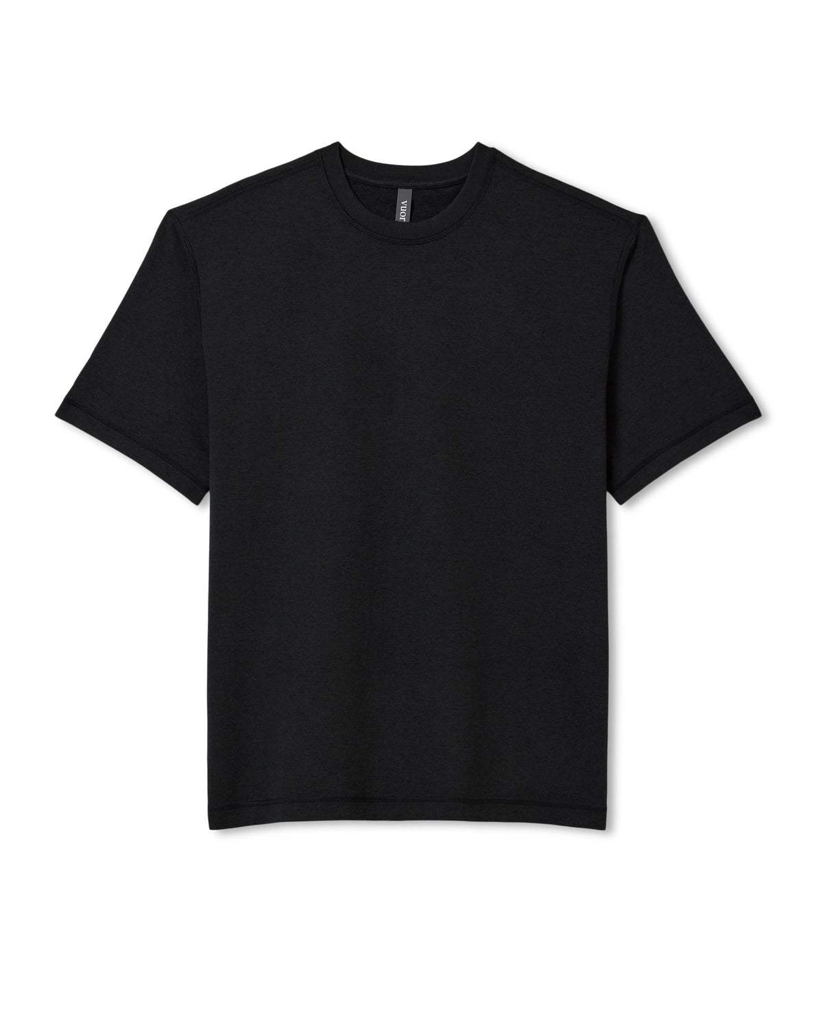 Men's Short Sleeve Ponto Tee - Relaxed Black Heather | Vuori