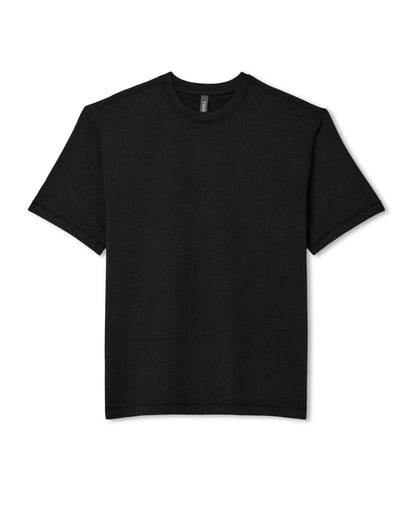Men's Short Sleeve Ponto Tee - Relaxed Black Heather | Vuori